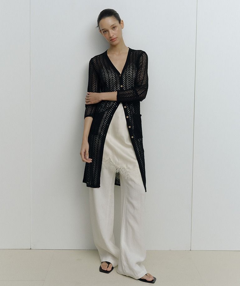 [최초가79,900원]26SS 크로쉐 롱 가디건 2종