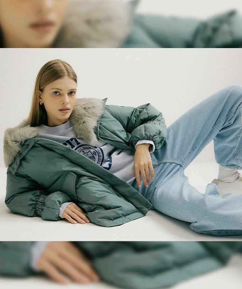 [최초가239,000]셀렙샵 에디션 와이드 폭스퍼 구스다운