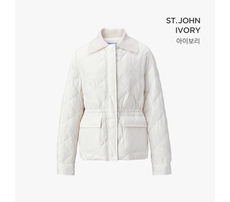 [최초가129000원]센존블루라벨 캐시울 니트카라 헝가리 구스자켓