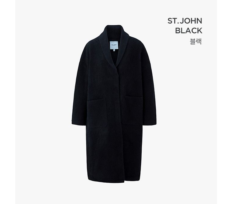 [센존블루라벨]23FW 라쿤 울 블랜디드 니트 코트