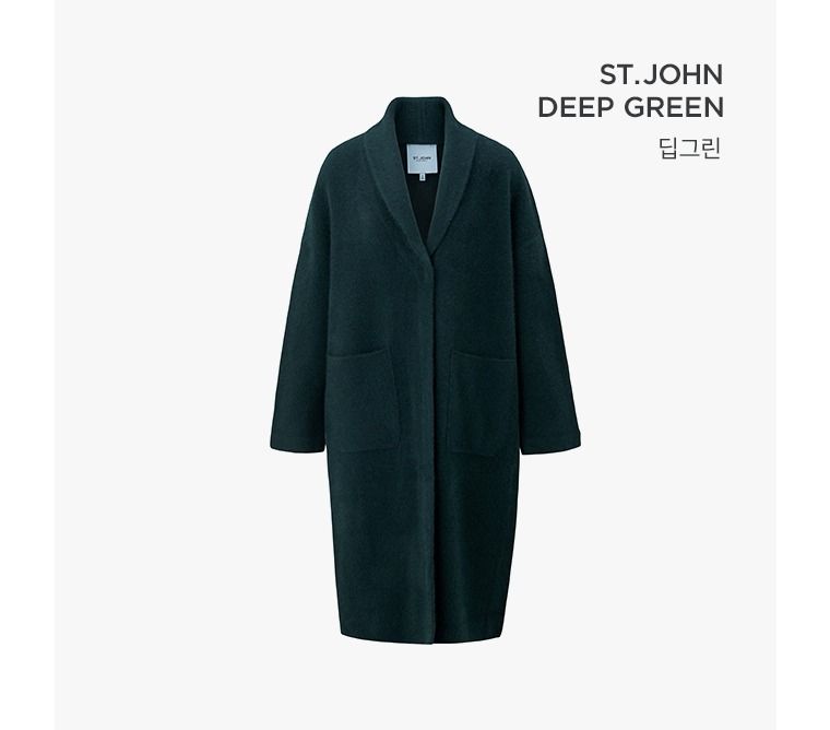 [센존블루라벨]23FW 라쿤 울 블랜디드 니트 코트