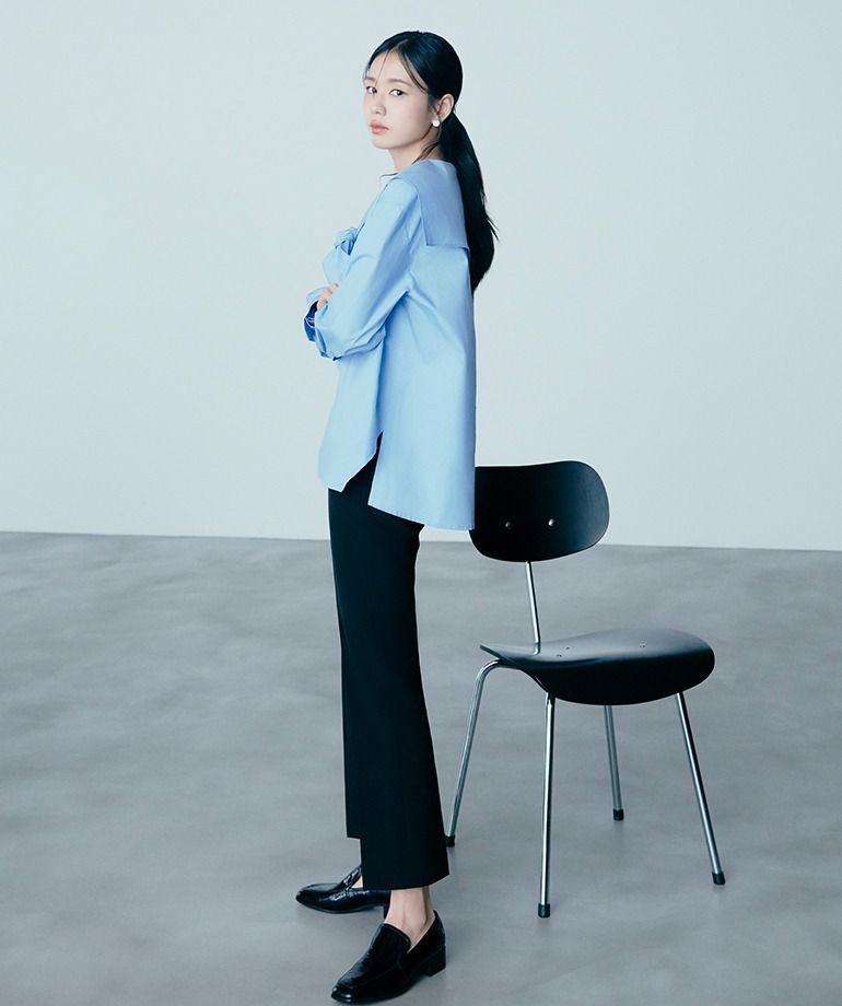 [동가게단독]26SS 오버핏 리본 셔츠