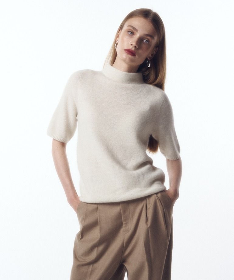 [온플]셀렙샵 에디션 23FW 라쿤 홀가먼트 하프니트