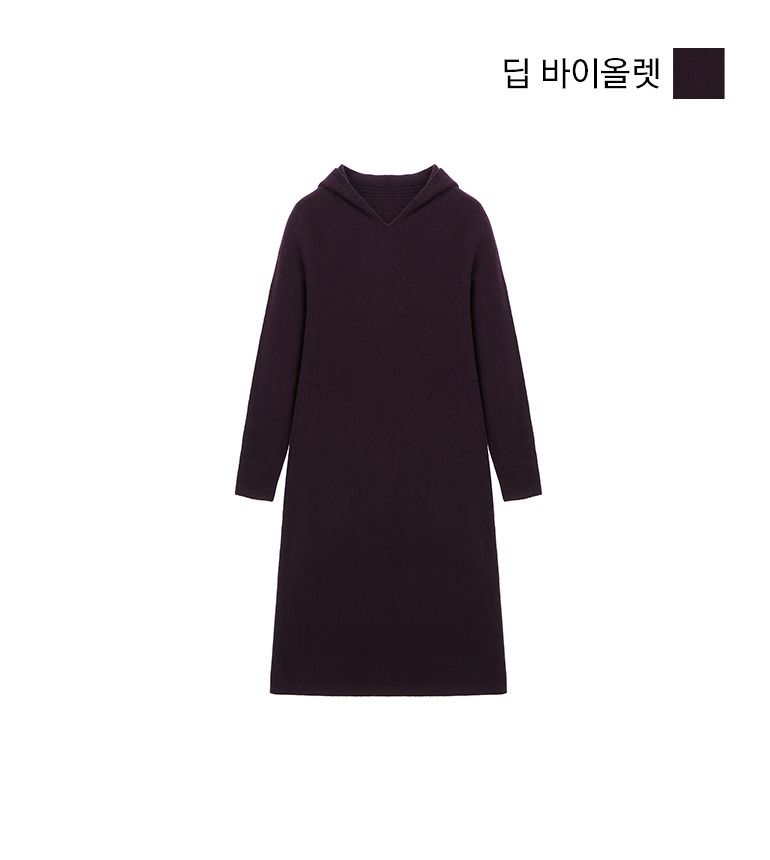 [최초가89,900] 25FW 메리노울100 후드원피스