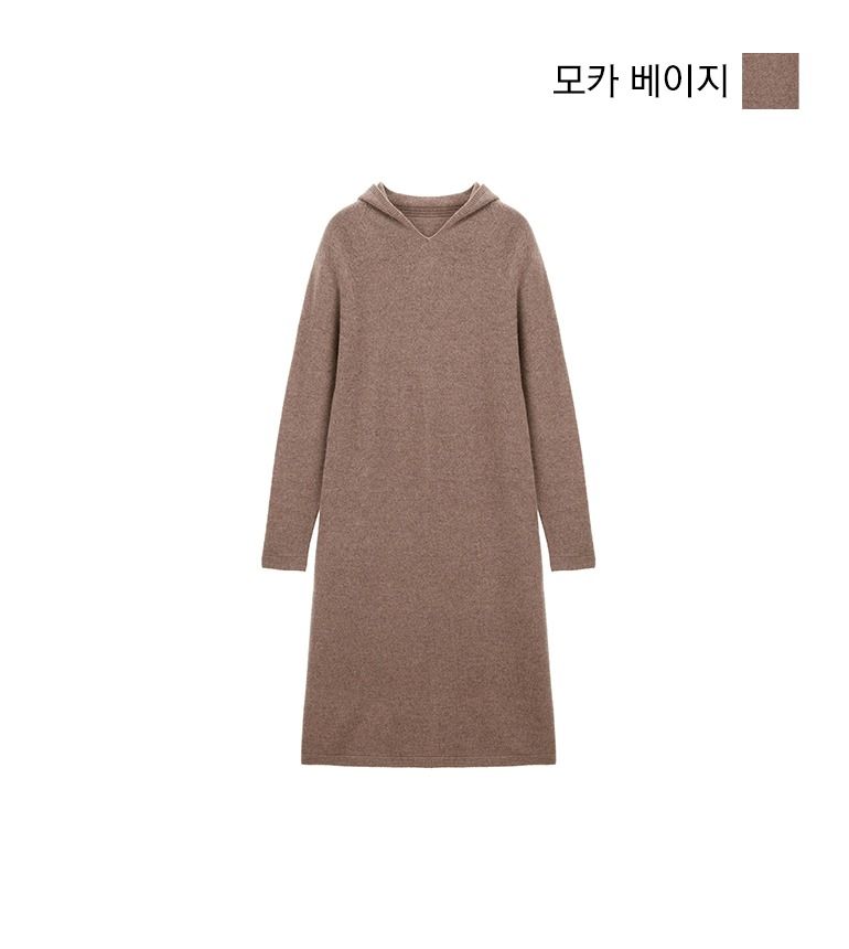 [최초가89,900] 25FW 메리노울100 후드원피스
