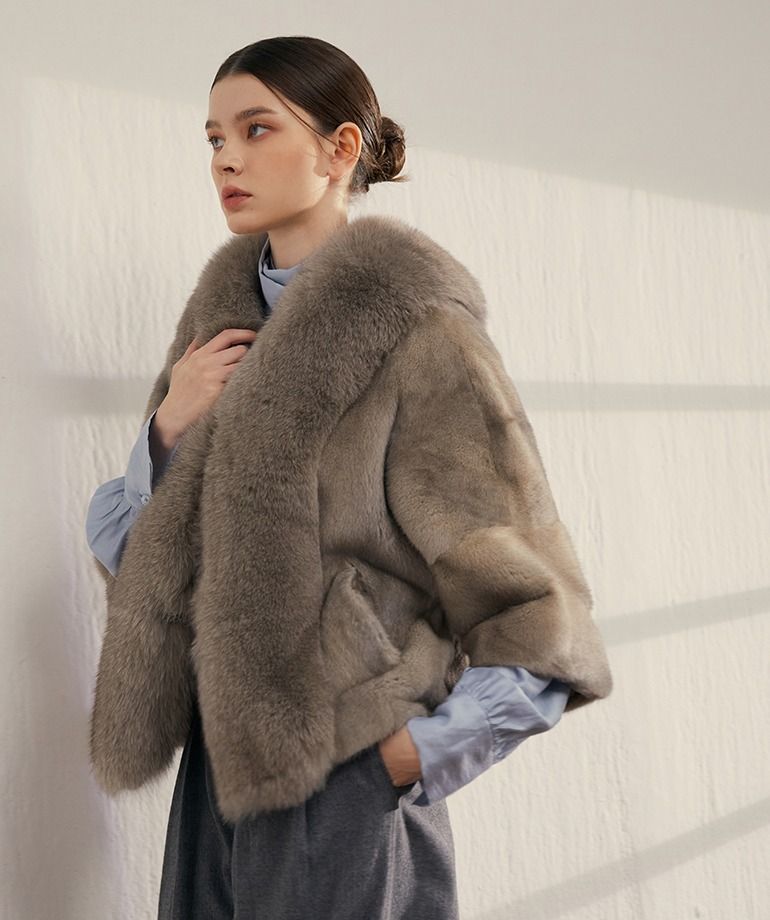 [최초69만원]셀렙샵 에디션 사가폭스 휘메일 풀스킨 밍크자켓