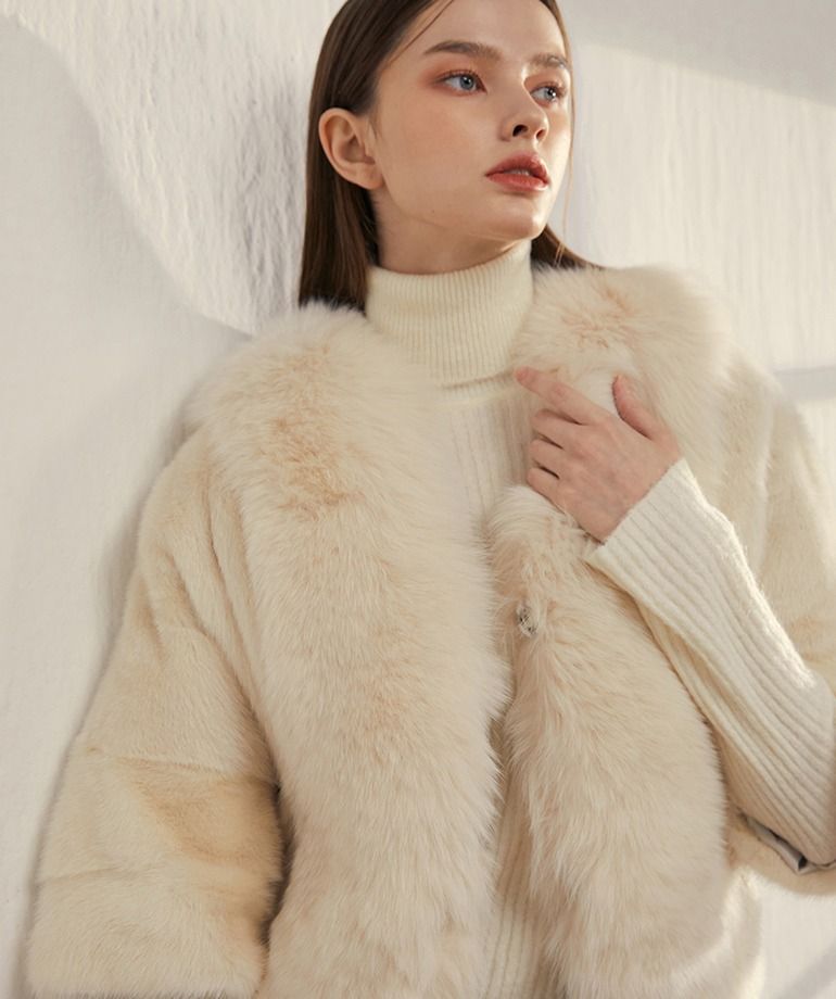 [최초69만원]셀렙샵 에디션 사가폭스 휘메일 풀스킨 밍크자켓