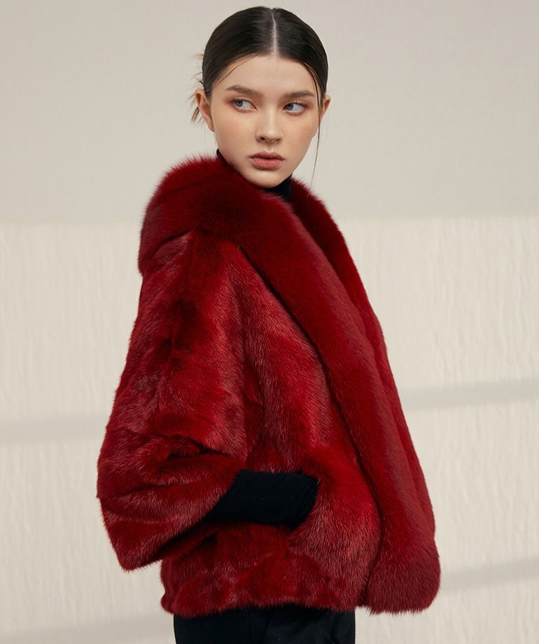 [최초69만원]셀렙샵 에디션 사가폭스 휘메일 풀스킨 밍크자켓