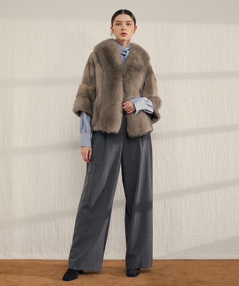 [최초69만원]셀렙샵 에디션 사가폭스 휘메일 풀스킨 밍크자켓