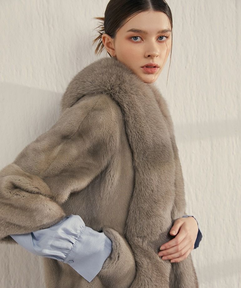 [최초69만원]셀렙샵 에디션 사가폭스 휘메일 풀스킨 밍크자켓