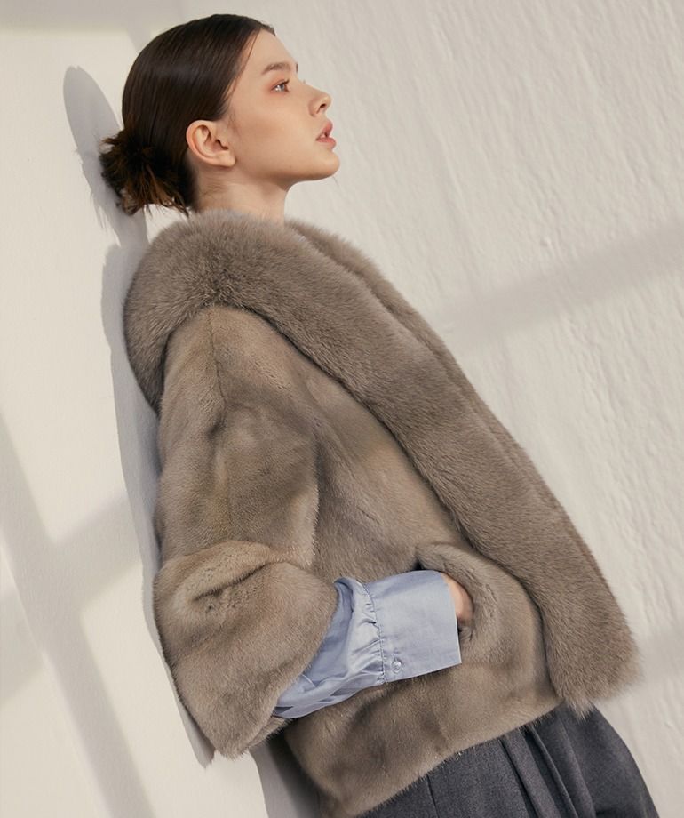 [최초69만원]셀렙샵 에디션 사가폭스 휘메일 풀스킨 밍크자켓