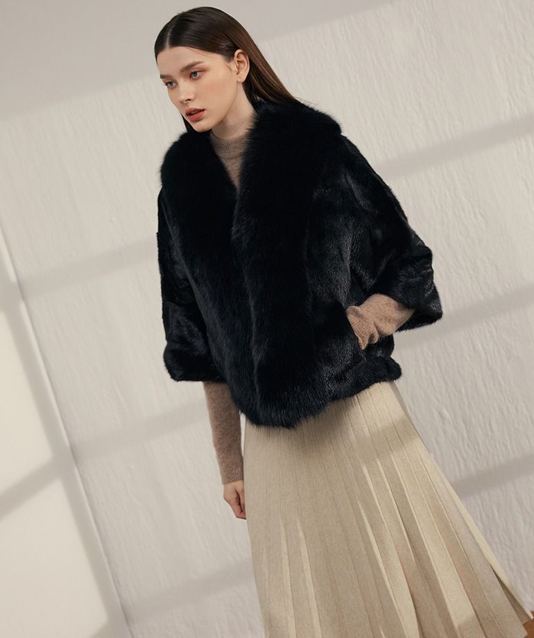 [최초69만원]셀렙샵 에디션 사가폭스 휘메일 풀스킨 밍크자켓