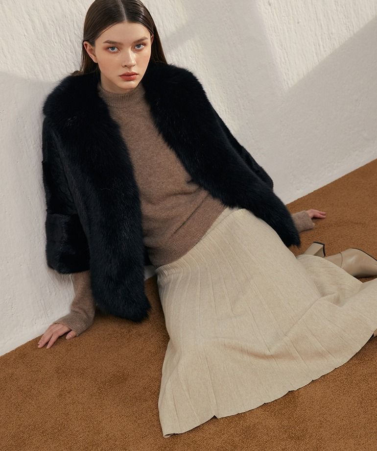 [최초69만원]셀렙샵 에디션 사가폭스 휘메일 풀스킨 밍크자켓