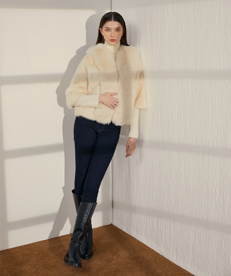 [최초69만원]셀렙샵 에디션 사가폭스 휘메일 풀스킨 밍크자켓