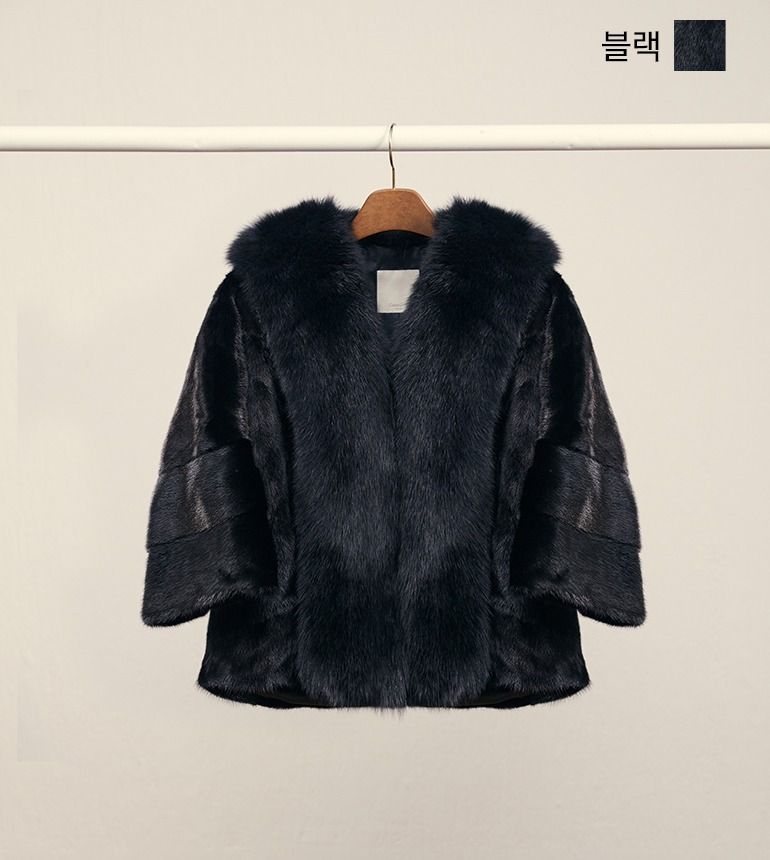[최초69만원]셀렙샵 에디션 사가폭스 휘메일 풀스킨 밍크자켓