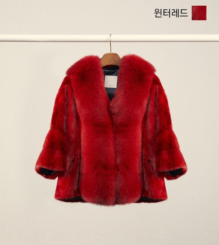 [최초69만원]셀렙샵 에디션 사가폭스 휘메일 풀스킨 밍크자켓