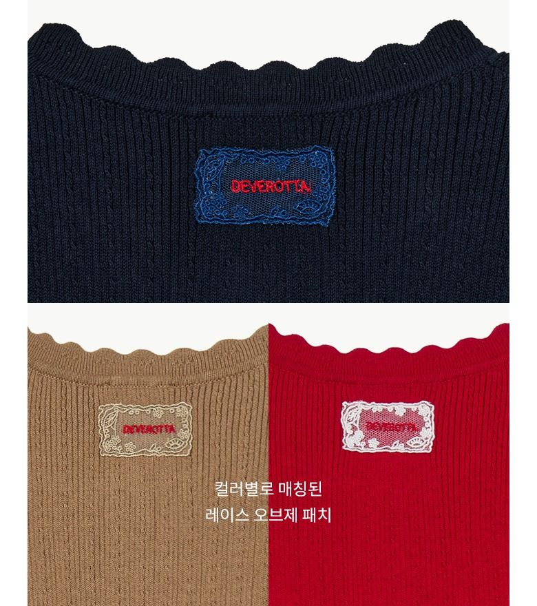 [최초가 139,000원] 26SS 도도새 아플리케 플라워 골지 가디건