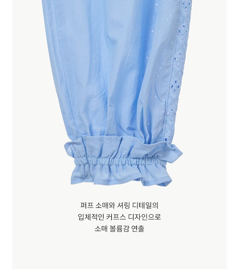 [최초가 89,900원] 26SS 아사면100 아일렛 블라우스