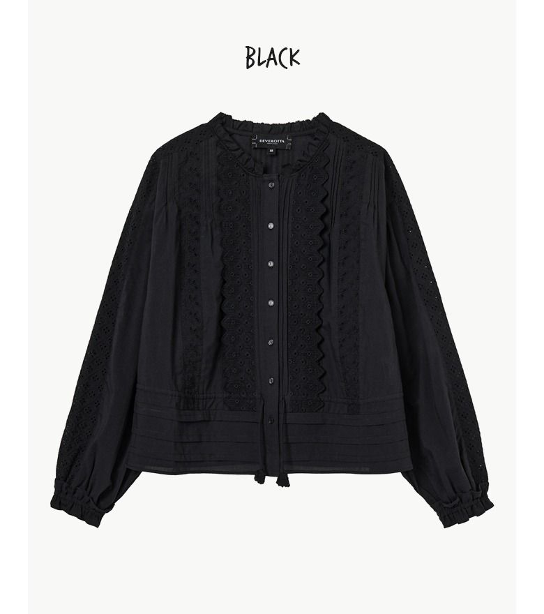 [최초가 89,900원] 26SS 아사면100 아일렛 블라우스