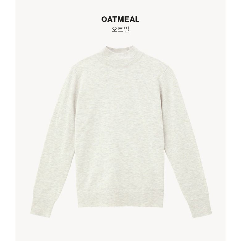 [온플] 까사렐 23FW 캐시미어 블렌디드 모크넥 니트 4종