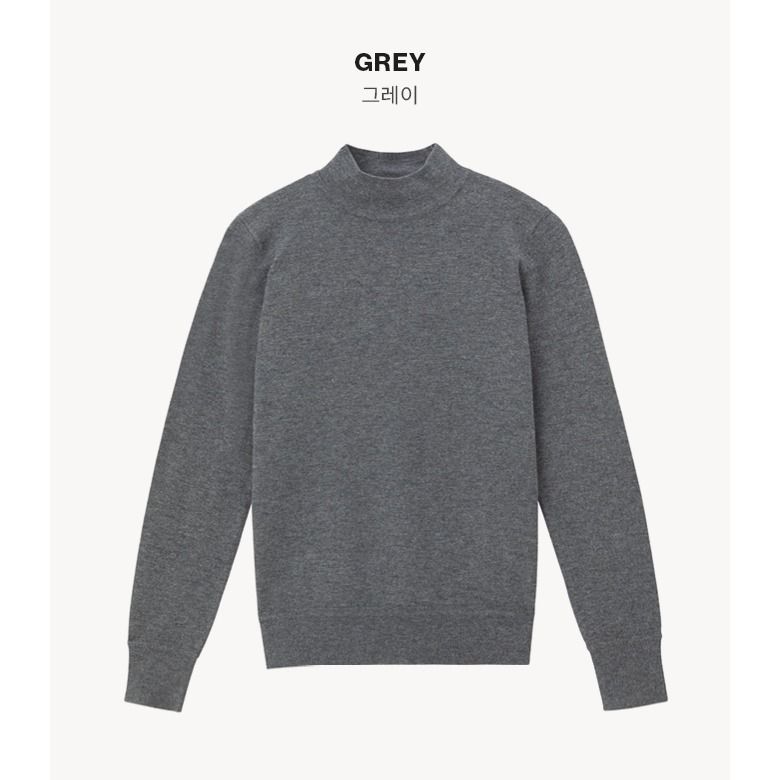 [온플] 까사렐 23FW 캐시미어 블렌디드 모크넥 니트 4종