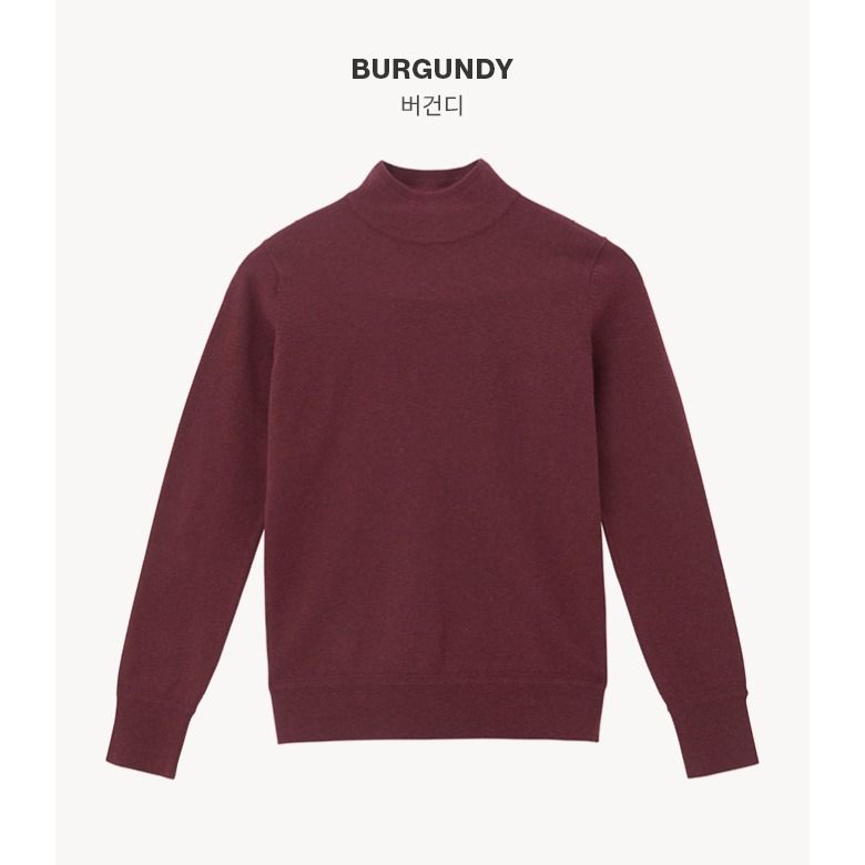 [온플] 까사렐 23FW 캐시미어 블렌디드 모크넥 니트 4종