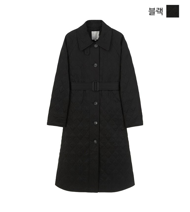 [최초가139,000원]셀렙샵 에디션 22FW 퀼팅 자수 코트