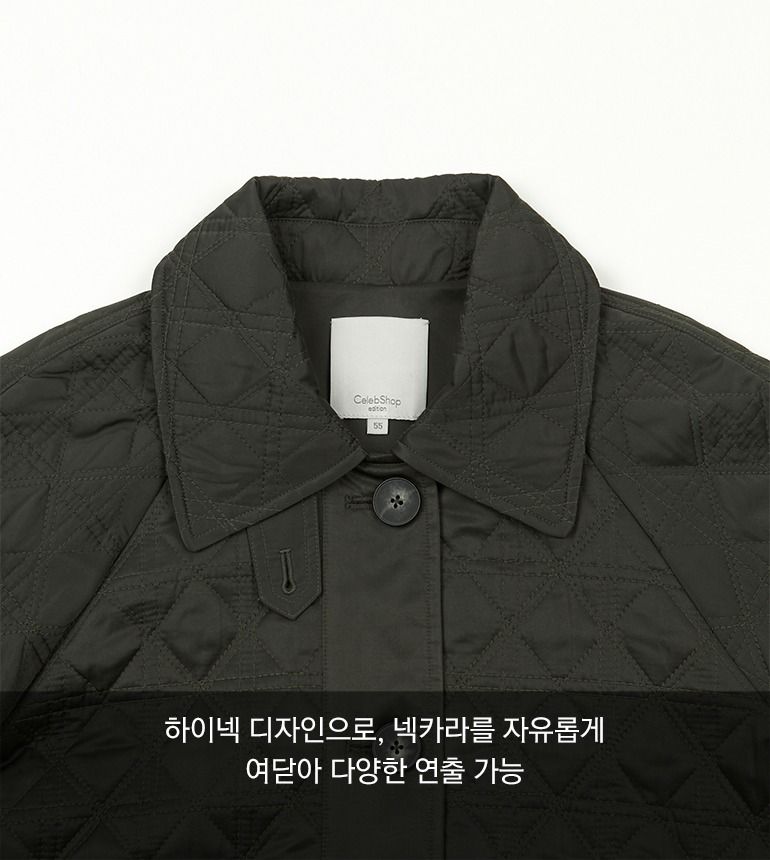 [최초가139,000원]셀렙샵 에디션 22FW 퀼팅 자수 코트
