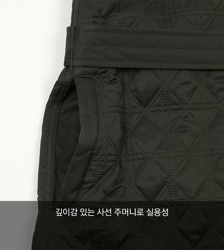 [최초가139,000원]셀렙샵 에디션 22FW 퀼팅 자수 코트