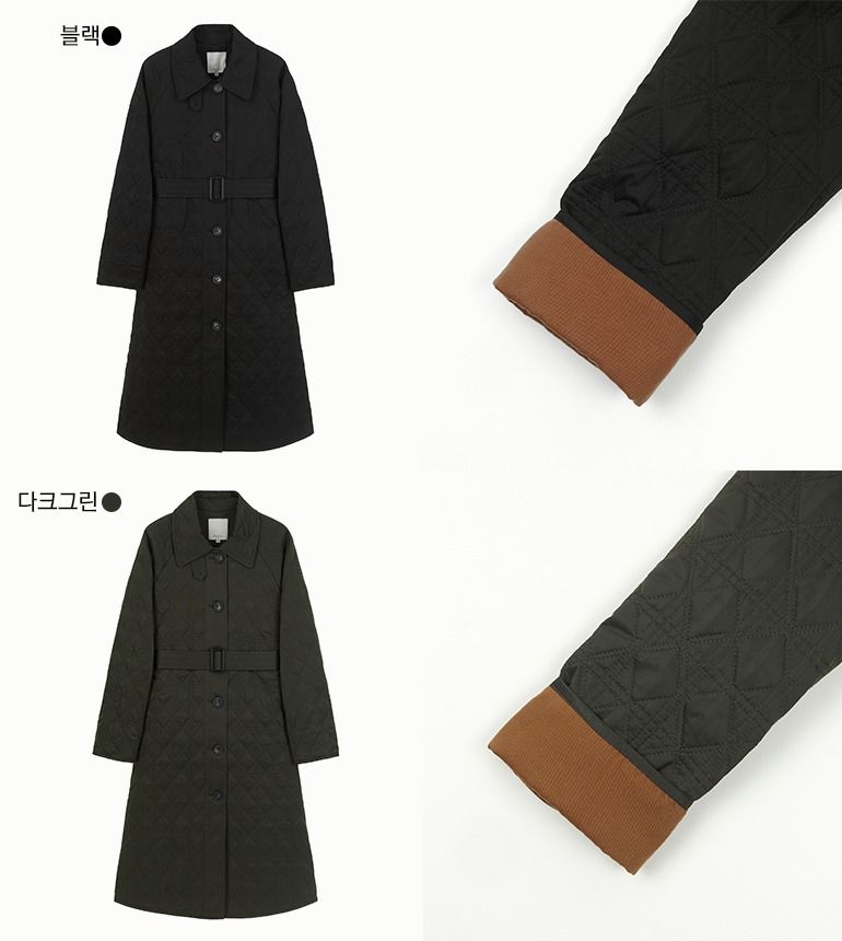 [최초가139,000원]셀렙샵 에디션 22FW 퀼팅 자수 코트