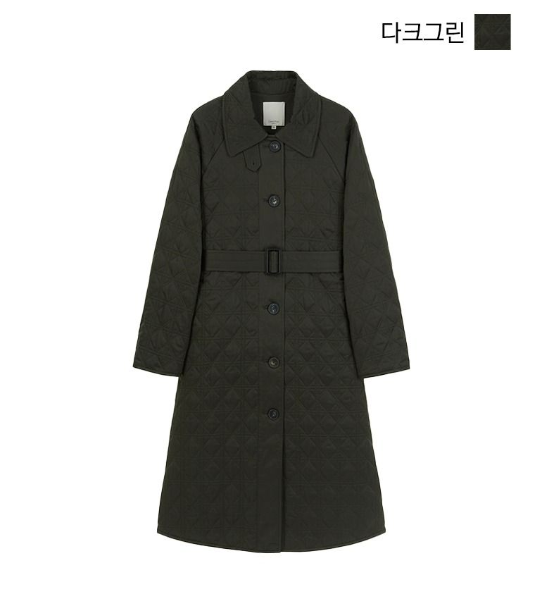 [최초가139,000원]셀렙샵 에디션 22FW 퀼팅 자수 코트