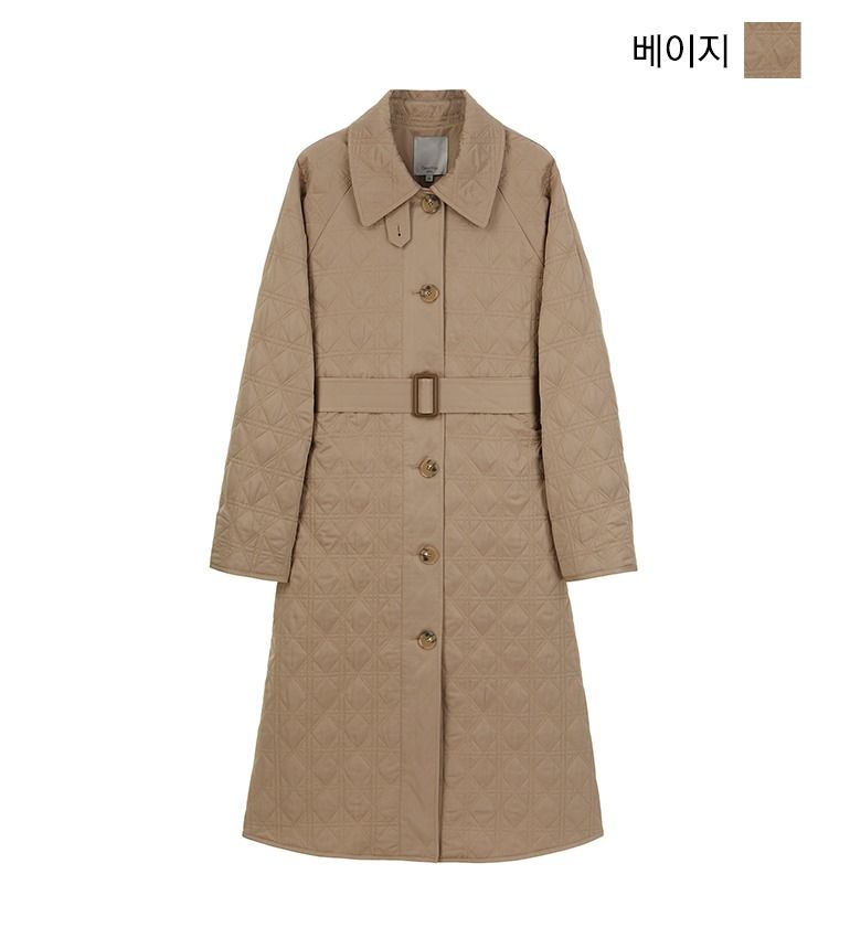 [최초가139,000원]셀렙샵 에디션 22FW 퀼팅 자수 코트