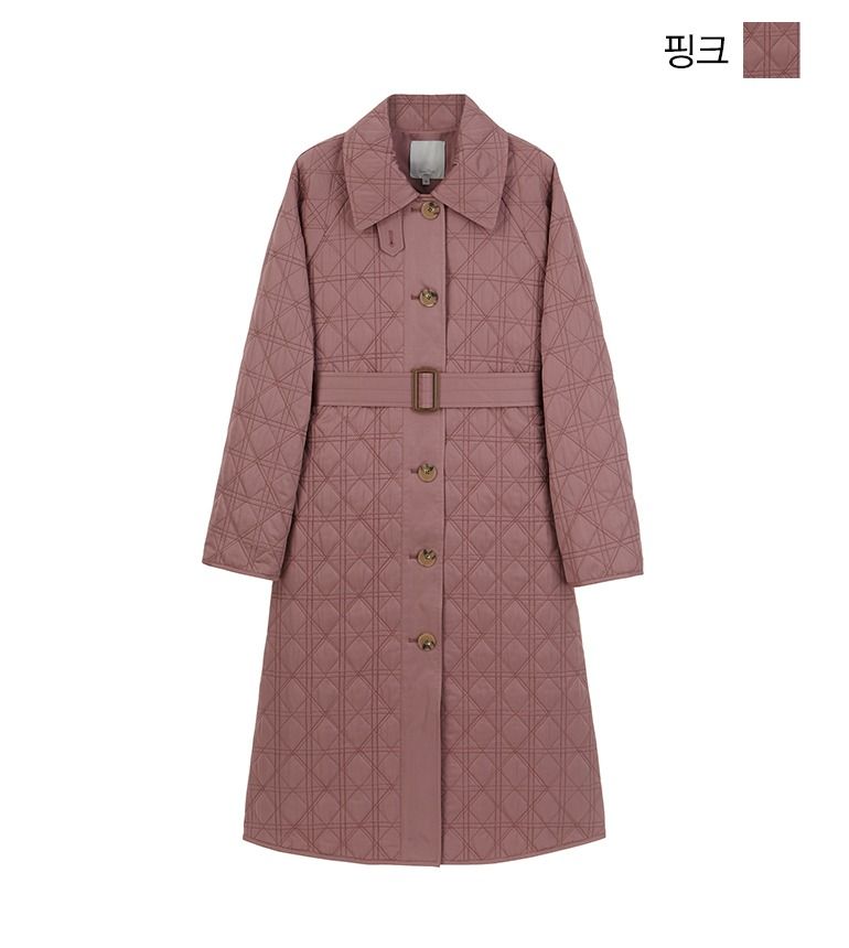 [최초가139,000원]셀렙샵 에디션 22FW 퀼팅 자수 코트