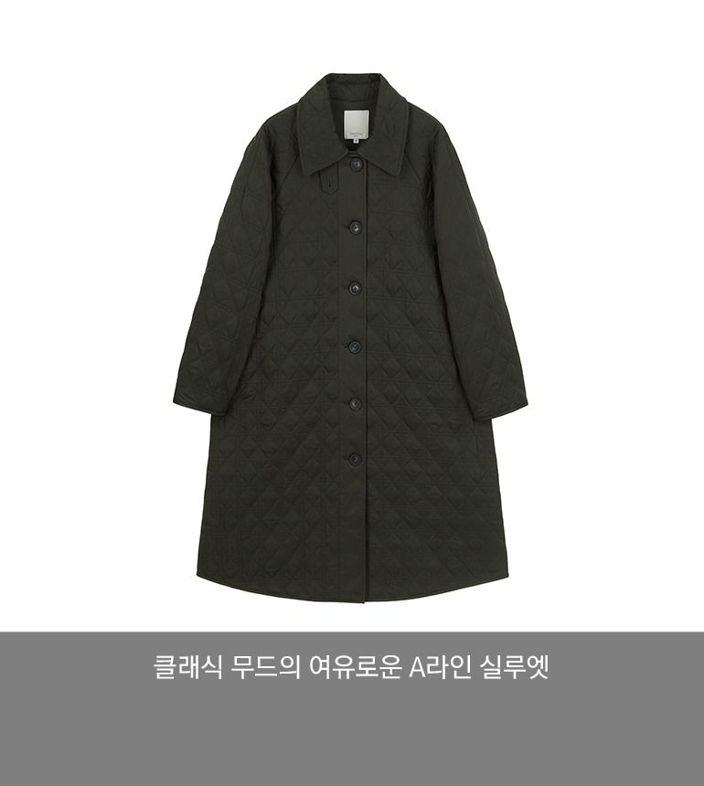 [최초가139,000원]셀렙샵 에디션 22FW 퀼팅 자수 코트