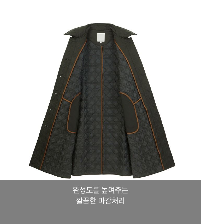 [최초가139,000원]셀렙샵 에디션 22FW 퀼팅 자수 코트