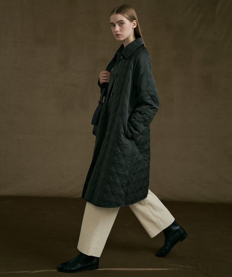 [최초가139,000원]셀렙샵 에디션 22FW 퀼팅 자수 코트