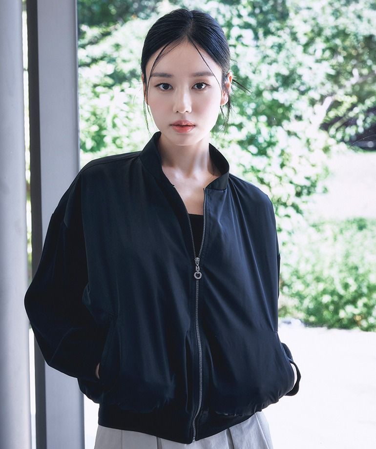 2.2[최초가79,900]니트블럭 셔링 점퍼