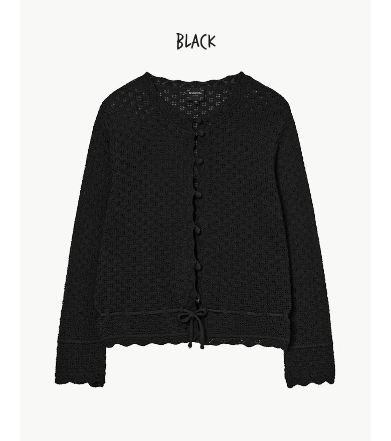 [최초가 89,900원] 26SS 스캘럽 뜨개가디건