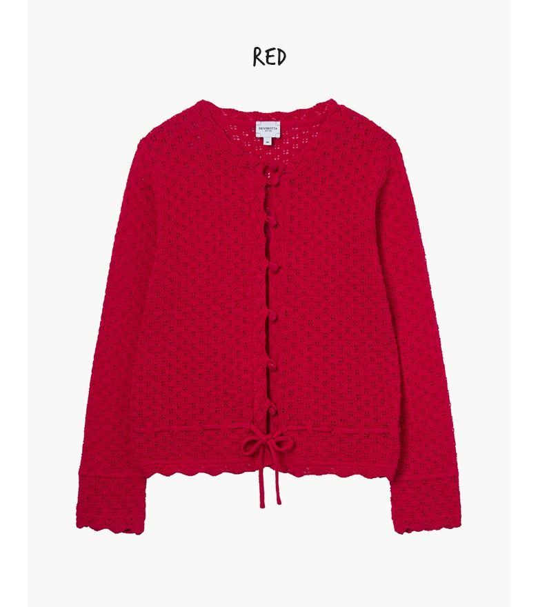 [최초가 89,900원] 26SS 스캘럽 뜨개가디건