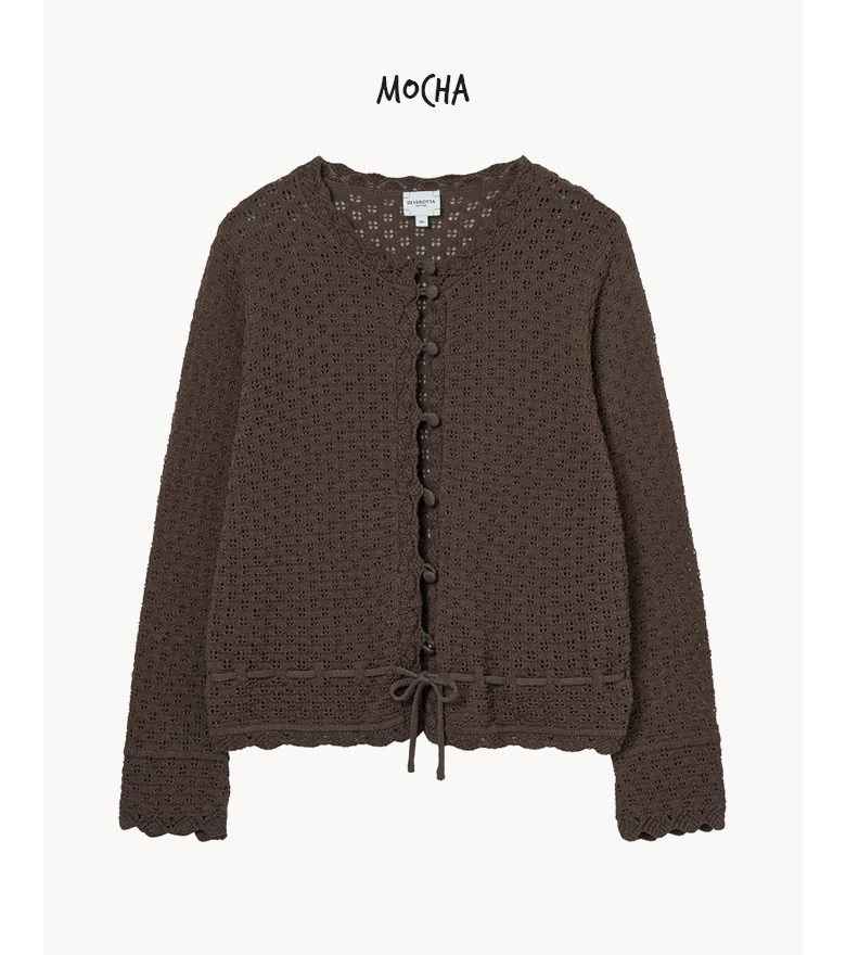 [최초가 89,900원] 26SS 스캘럽 뜨개가디건