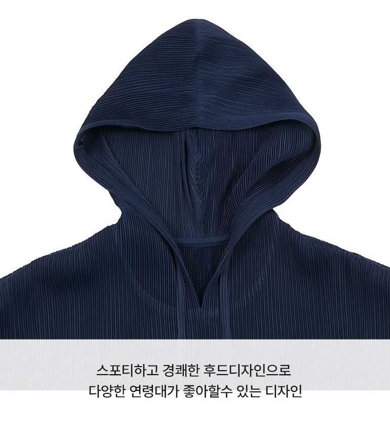 [최초가69,900]X요이츠 26SS 플리츠 후드 스트링 블라우스