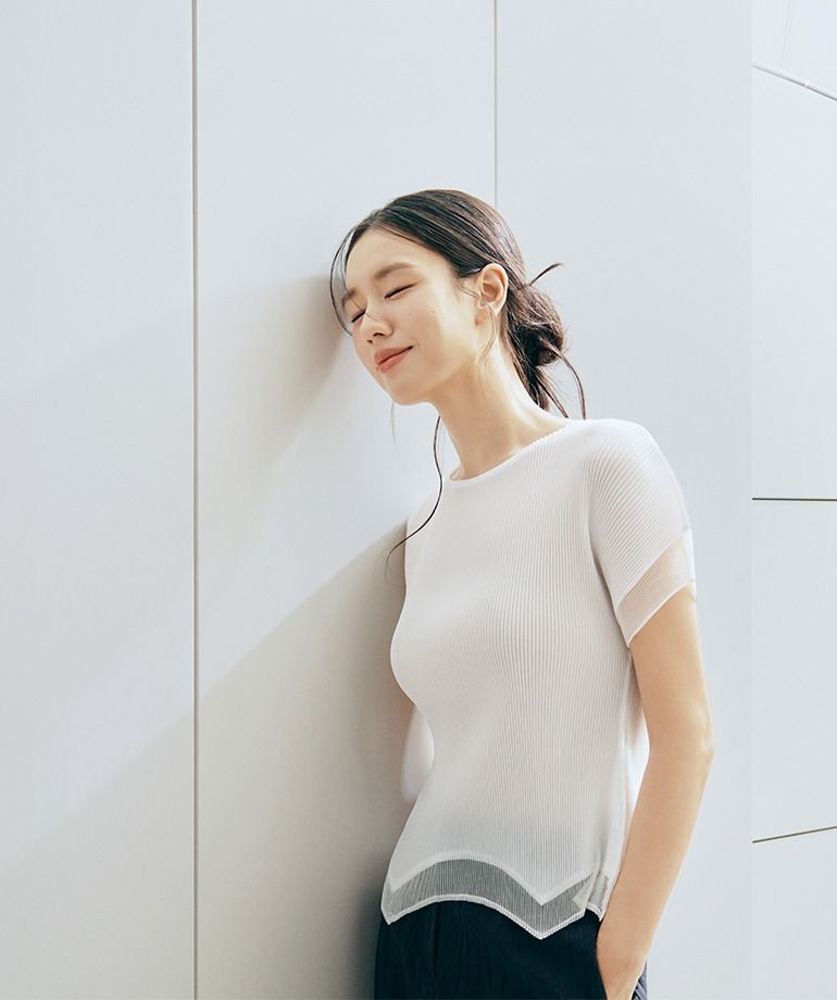 [최초가 69,900]X요이츠 26SS 플리츠 레이어드 블라우스