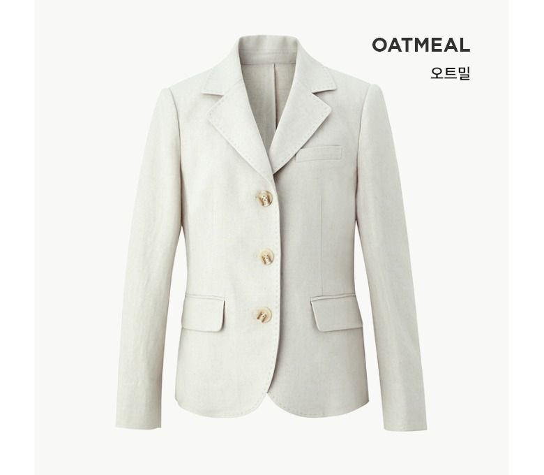 [최초가89,000원▼] 칼라거펠트 SS 린넨블렌드 테일러드자켓