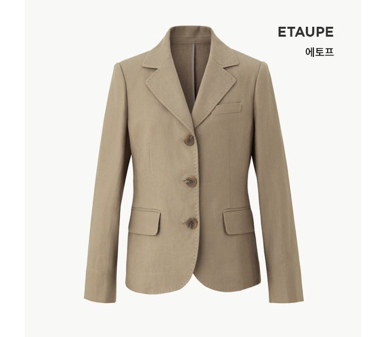 [최초가89,000원▼] 칼라거펠트 SS 린넨블렌드 테일러드자켓