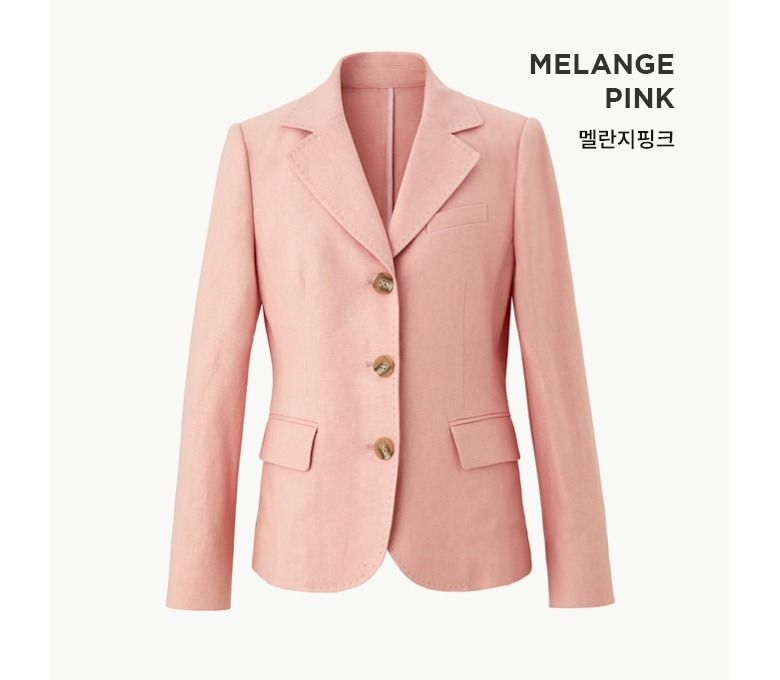 [최초가89,000원▼] 칼라거펠트 SS 린넨블렌드 테일러드자켓
