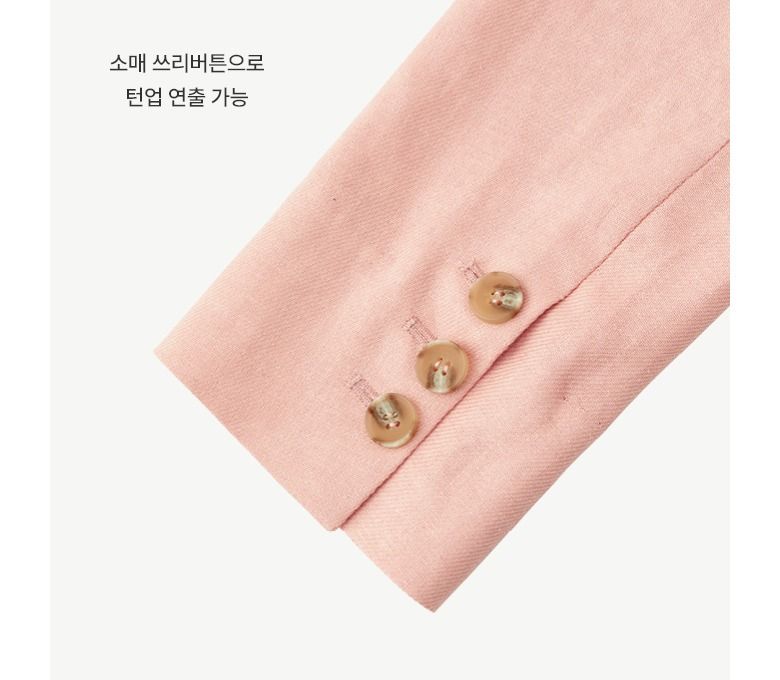 [최초가89,000원▼] 칼라거펠트 SS 린넨블렌드 테일러드자켓