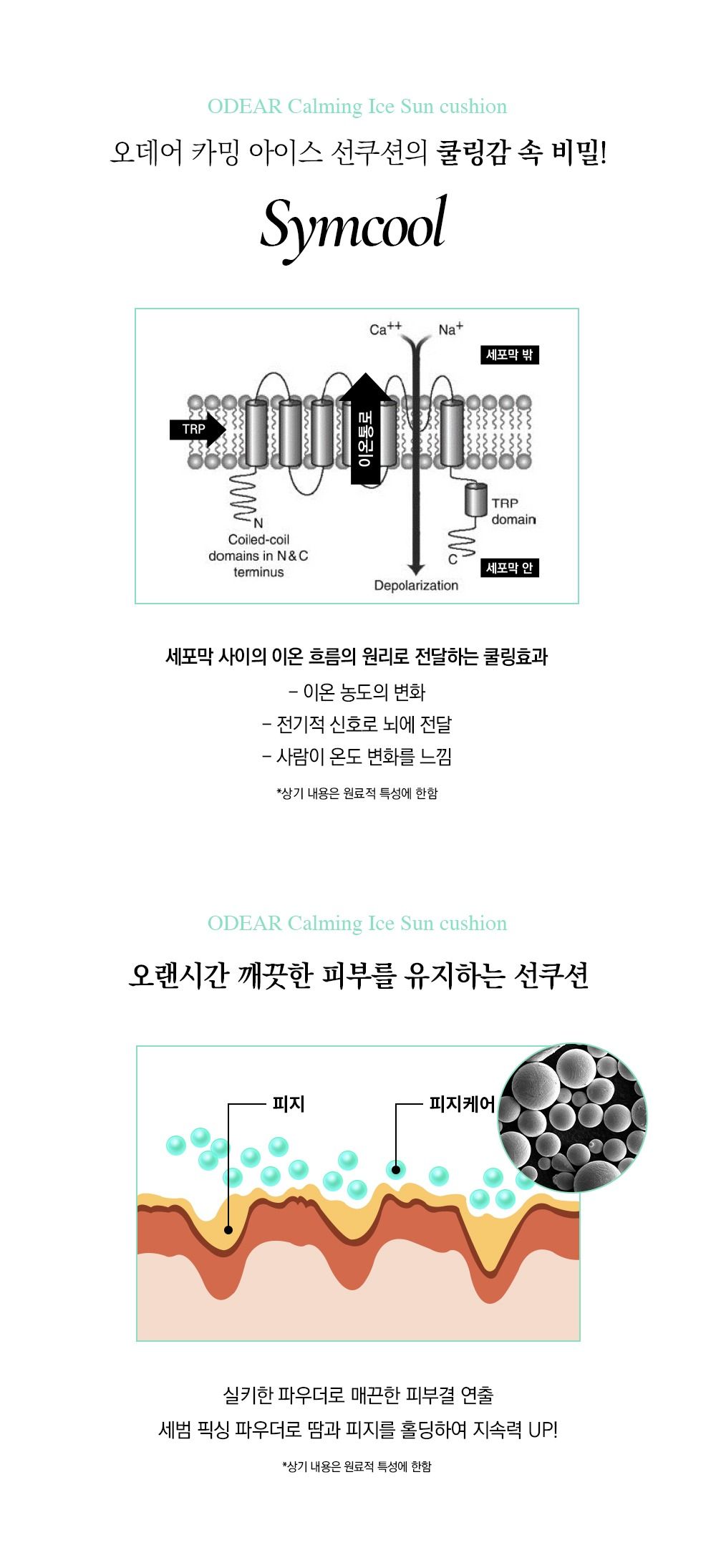카밍 아이스 선쿠션 본품+리필 세트