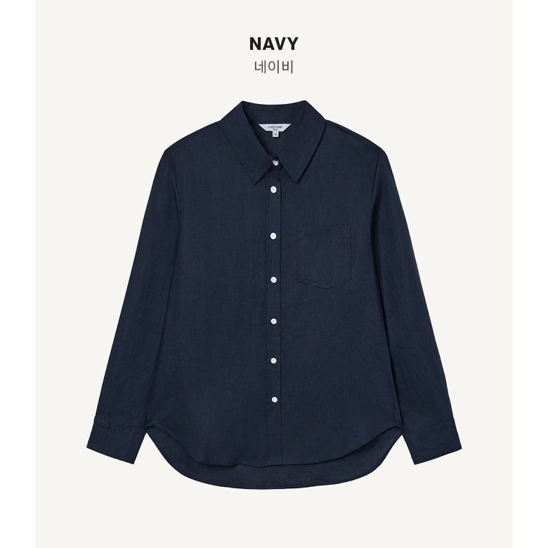 [최초가 79,900원] 25SS 프렌치린넨100 루즈핏 셔츠 2종.