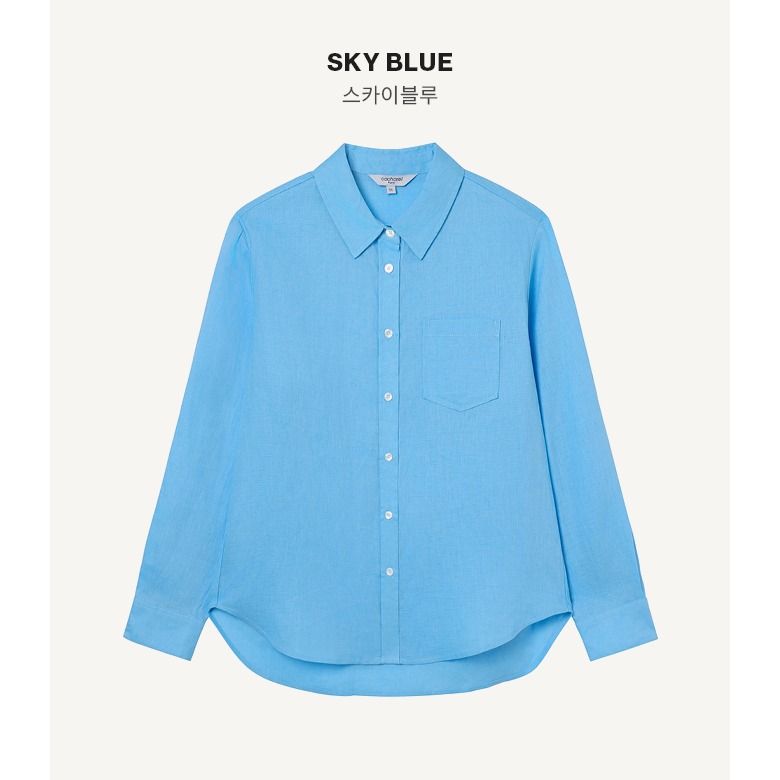 [최초가 79,900원] 25SS 프렌치린넨100 루즈핏 셔츠 2종.