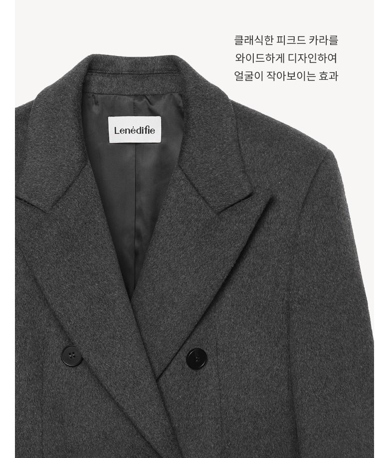 25FW 실크 울 테일러드 롱코트